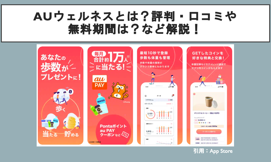 auウェルネスとは？評判・口コミや無料期間は？など解説！